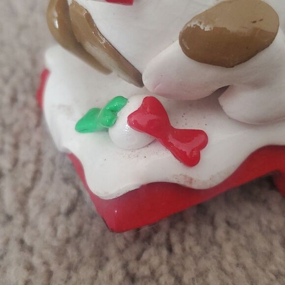 DOG Christmas Stocking Holder _ shelf mantle - Picture 5 of 6